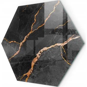 Obraz Skleněná izolační deska pod Kamna Elegantní mramor s žilkami h40