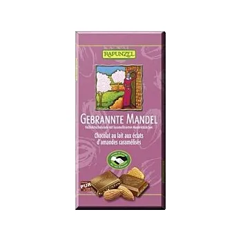 Cukrovinka Rapunzel Mléčná čokoláda s praženými mandlemi 100g bio BIO VEGETARIAN BEZLEPEK Množství: 1 ks