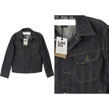 Moto bunda Lee 101 Rider Jacket Dry PREMIUM JAPAN tmavá džínová bunda katana XXL