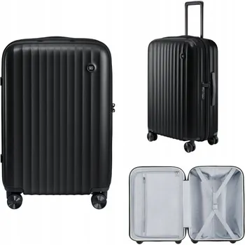 Střední kufr NINETYGO Elbe 66 cm černý TSA 67L 24 palců zip 360° YKK