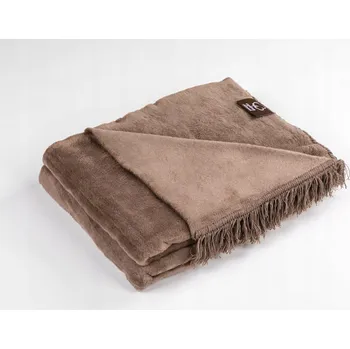 Prostěradlo Deka UmiPled bavlna 150 cm x 200 cm hnědá