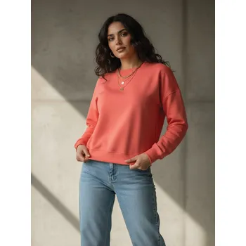 Dámská mikina Dámská volnočasová mikina VSB JELLY lososová , VELIKOST XXS/XS