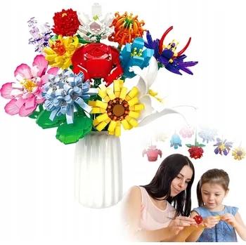 ostatní stavebnice KYTICE KVĚTIN SADA K STAVĚNÍ, KOSTKY PRO SAMOSTATNÉ SESTAVENÍ