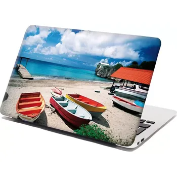 samolepka Sablio Samolepka na notebook Loďky na pláži - 29x20 cm