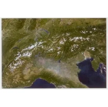 Alpy - satelitní - nástěnná mapa