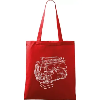 Nákupní taška Motor T912 V3S - Taška bavlněná - 42 x 38 cm ( Červená )