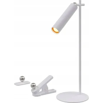 Lampička Stolní lampička 4v1, nástěnná lampa, klip, svítilna 3W LED V-TAC Bílá VT-7413 4000K