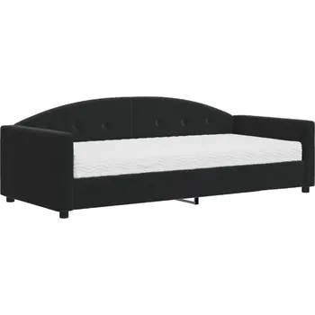 Obývací pokoj Pohovka VidaXL 3197292 100 x 212 cm, černá