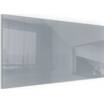 Obraz Tvrzené sklo pod kamna, ocelové, volně stojící, šedé, 100x50 cm