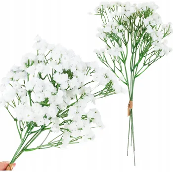 umělá květina Sádrovka Kytice Gumová Bílá 32cm UMĚLÉ KVĚTY