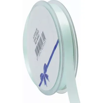 Stuha Oboustranná saténová stuha 10mm x 25m mátová