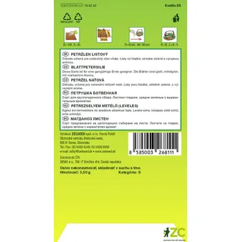 Semeno Zelseed Petržel naťová - Festival 68 hladká 3g