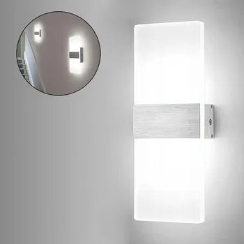 Nástěnné svítidlo LED nástěnné svítidlo vnitřní, montáž na stěnu NAHORU A DOLŮ BÍLÉ SVĚTLO 12W 6000K