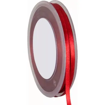 Stuha Oboustranná saténová stuha 3 mm x 50 m vínová