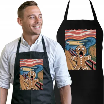 Kuchyňská zástěra Kuchyňská zástěra VÁNOČNÍ dárek VÁNOCE Vtipný KŘIČÍCÍ PERNÍK