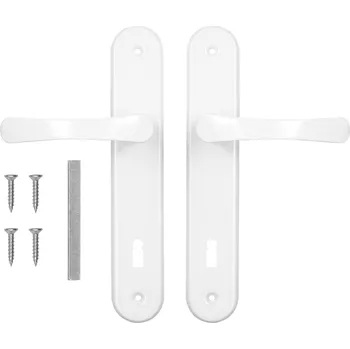 Dveřní kování Interiérová klika ADGO Dlouhá, štítek s otvorem pro klíč