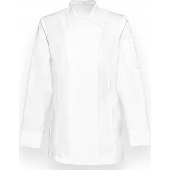 Kuchyňská zástěra DÁMSKÁ ZÁSTĚRA PRACOVNÍ HALENA PROFI DRESS KUCHAŘSKÁ BÍLÁ VELIKOST 48