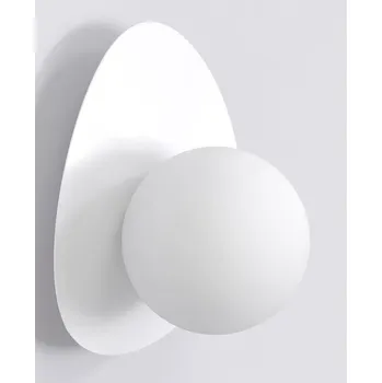 Nástěnné svítidlo Emibig Ovo nástěnné svítidlo 1x8 W bílá 1528/K1