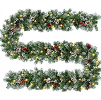 Vánoční dekorace Světelný řetěz Vánoční osvětlení 270 cm na baterie zelený