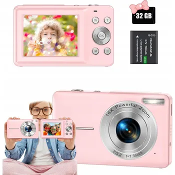 Digitální fotoaparát DIGITÁLNÍ FOTOAPARÁT HD PŘENOSNÝ 1080P 44MP STABILIZACE S 16X ZOOMEM