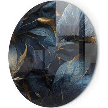 Krbová kamna Ochranné tvrzené sklo pod krbová kamna Kamna - Elegantní motiv listů, tloušťka 100