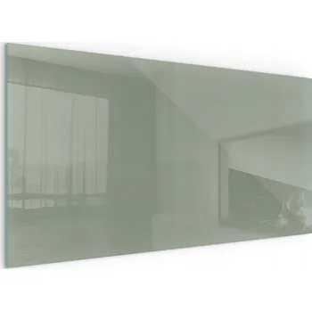 Krbová kamna Tvrzené sklo Podložka pod Kamna, krb, kozu. Barva šedo-zelená, 100x50 cm