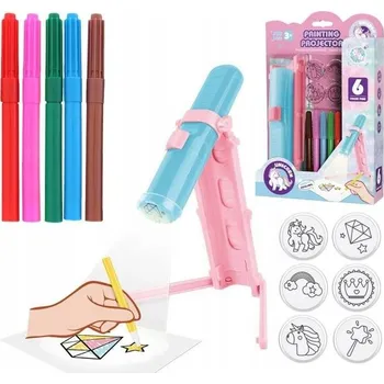 Projekční technika PROJEKTOR NA KRESLENÍ PRO DĚTI JEDNOROŽCI PROJEKTOR PRO UČENÍ + POPISOVAČE