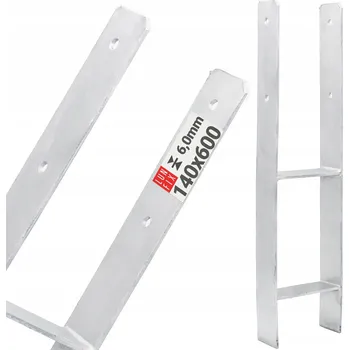 Patka sloupu PSH 140x600 mm "Kotva typu H" k zazdění 1 Ks.