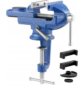 Svěrák VEVOR Stolní svěrák litinový přenosný 7,62 cm 7KN pro broušení a svařování