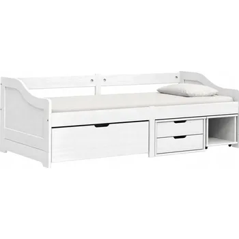 Ložnice Jednolůžková dřevěná postel VidaXL 90x200 cm bílá