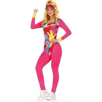 Karnevalový kostým Dámský kostým cvičitelka, růžový - XL