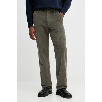 Pánské kalhoty Manšestrové kalhoty Calvin Klein Jeans LV04RD605G zelená 97X, vel. 34/32