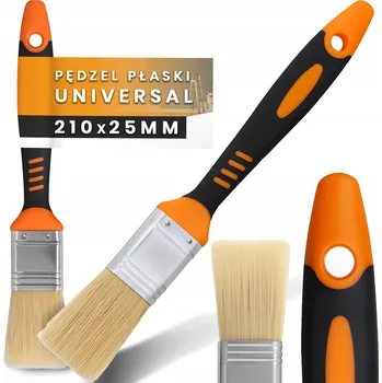 Malířský štětec ŠTĚTEC PLOCHÝ 25 mm UNIVERZÁLNÍ MALÍŘSKÝ na Stěny Dřevo Laky Barvy Z1-T