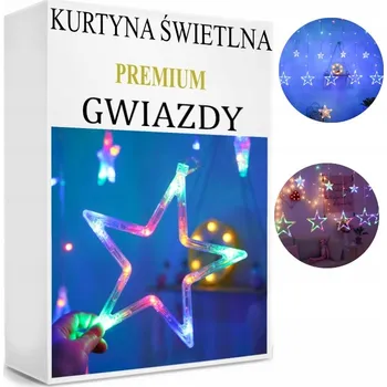 Vánoce Světelný závěs ADGO Hvězda 101 - 200 světýlek