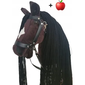 Hobby horsing Sada Hobby Horse Dragon Velký (kůň na tyči) + ohlávka černá + otěže + jablko