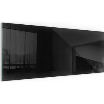 Krbová kamna Tvrzená skleněná deska pod Kamna Kozu Krb Barva Černá 125x50