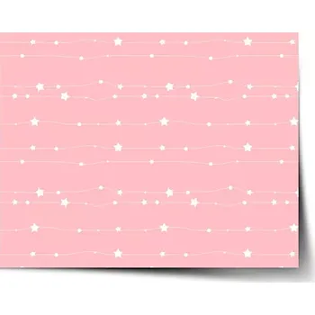 Plakát Sablio Plakát Hvězdy a tečky na provázku - 60x40 cm