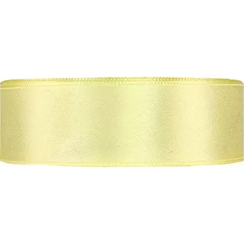 Stuha Saténová stuha oboustranná 25m x 25mm žlutozelená
