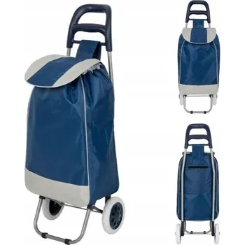 Nákupní taška BLACK HORSE NÁKUPNÍ VOZÍK GRANÁTOVÝ SE STAHOVACÍ ŠŇŮRKOU, 2 KOLEČKA