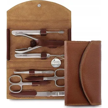 Nippes Solingen Premium Manikúra Sada Classic 7 Dílů Hovězí Kůže