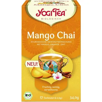 Čaj Yogi Tea Mango Chai 34 g bio BIO VEGAN Množství: 1 ks