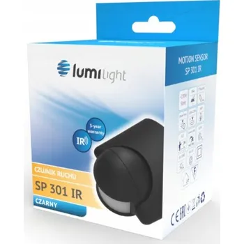 POVRCHOVÝ NÁSTĚNNÝ SNÍMAČ POHYBU 180° ČERNÝ SP301