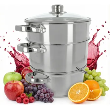 Hrnec PARNÍ ODŠŤAVŇOVAČ 8 L HRNEC NA VAŘENÍ V PÁŘE, 4 EL. NA OVOCE A ZELENINY