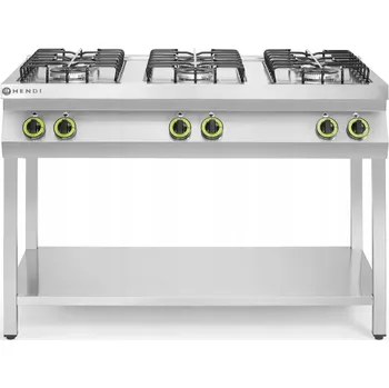 Sporák Plynový sporák 6-hořákový s otevřenou základnou HENDI Smart 25,5kW
