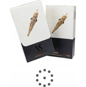 Tetovací jehla KARTUŠE V-SELECT 11RL, 0,35 mm - KRABIČKA 20 ks -