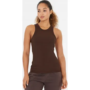 Dámské tričko Tričko na jógu Athlecia Lankae Top - hnědé 40