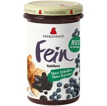 Zwergenwiese Ovocná pomazánka jemná borůvka 280 g bio BIO VEGAN BEZLEPEK Množství: 1 ks