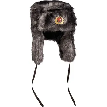 Čepice Beranice s kožíškem "SHAPKA" ČERNOŠEDÁ vel. 57-58 (Beranice s kožíškem "SHAPKA" ČERNOŠEDÁ vel. 57-58)