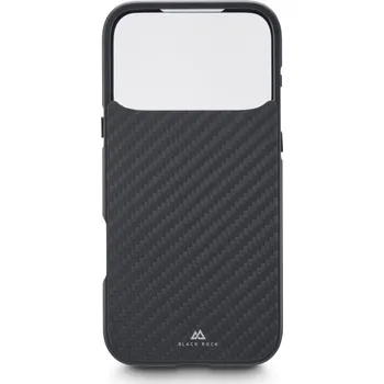 Pouzdro na mobilní telefon Black Rock 360° Glass, kryt pro Apple iPhone 17 Pro Max, skleněný, přední+zadní díl, karbon. úprava