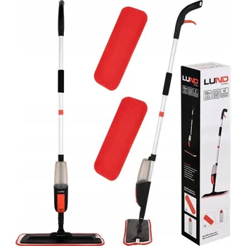 mop LUND MOP SE SPRCHOVOU HLAVICÍ SKLÁDACÍ 2 X NÁHRADNÍ NÁVLEKY Z MIKROVLÁKNA 67160